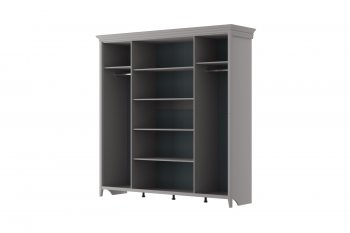 Шкаф распашной 2160 мм ШР-4 Никеа антрацит (БМ) в Советском - sovetskij.mebel-e96.ru