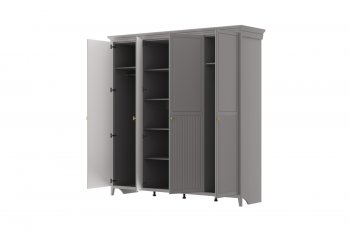 Шкаф распашной 2160 мм ШР-4 Никеа антрацит (БМ) в Советском - sovetskij.mebel-e96.ru