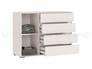 Комод 1 дверь 4 ящика (1200) Норд, кашемир (Миф) в Советском - sovetskij.mebel-e96.ru