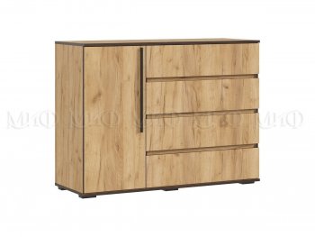 Комод 1 дверь 4 ящика (1200) Норд, дуб крафт (Миф) в Советском - sovetskij.mebel-e96.ru