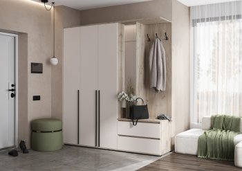 Прихожая Норд+Шкаф 1200, крафт серый/кашемир (Миф) в Советском - sovetskij.mebel-e96.ru