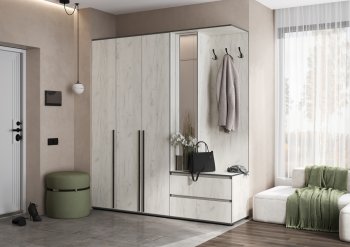 Прихожая Норд+Шкаф 1200, крафт белый (Миф) в Советском - sovetskij.mebel-e96.ru