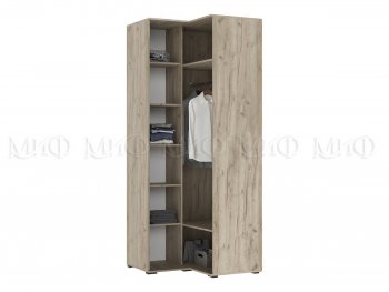Шкаф угловой Норд крафт серый/кашемир (Миф) в Советском - sovetskij.mebel-e96.ru