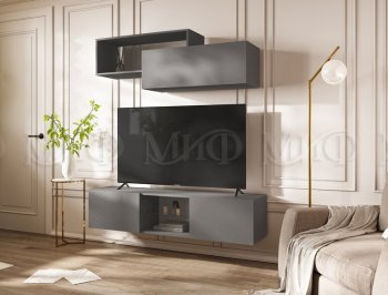 Стенка Норд-1 графит (Миф) в Советском - sovetskij.mebel-e96.ru