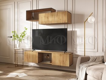 Стенка Норд-1 дуб крафт (Миф) в Советском - sovetskij.mebel-e96.ru