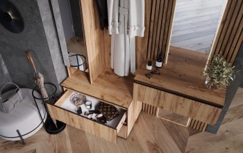 Шкаф 800+Тумба с зеркалом Норд (Миф) в Советском - sovetskij.mebel-e96.ru