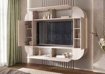 Стенка Норд (Зона ТВ), кашемир (Миф) в Советском - sovetskij.mebel-e96.ru