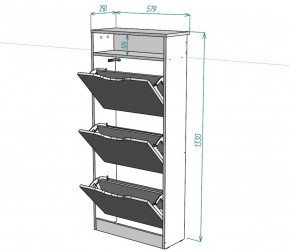 Обувница W10 (ДМ) в Советском - sovetskij.mebel-e96.ru