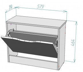 Обувница W2 (Белый) в Советском - sovetskij.mebel-e96.ru