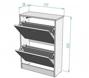 Обувница W3 (ДМ) в Советском - sovetskij.mebel-e96.ru