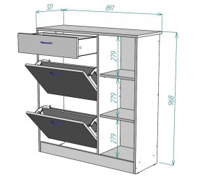 Обувница W33 (ДСС-Белый) в Советском - sovetskij.mebel-e96.ru