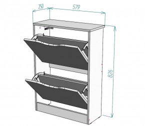 Обувница W4 (ДСС-Белый) в Советском - sovetskij.mebel-e96.ru