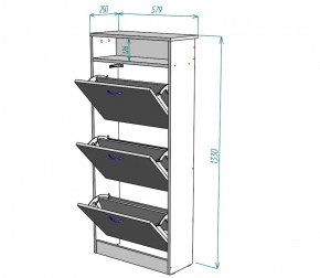 Обувница W9 (ЯШС) в Советском - sovetskij.mebel-e96.ru