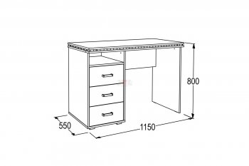 Письменный стол Ольга-13 в Советском - sovetskij.mebel-e96.ru