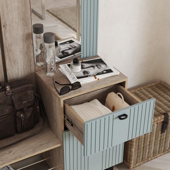 Прихожая Олива комп.1 шарли бриз (БТС) в Советском - sovetskij.mebel-e96.ru