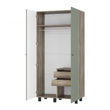 Стенка Олива комп.3 эвкалипт софт (БТС) в Советском - sovetskij.mebel-e96.ru