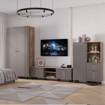 Стенка Олива комп.3 муссон (БТС) в Советском - sovetskij.mebel-e96.ru