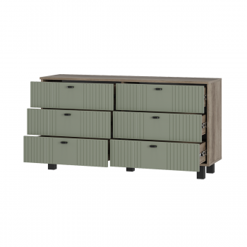 Комод Олива КМ-04 эквалипт софт (БТС) в Советском - sovetskij.mebel-e96.ru