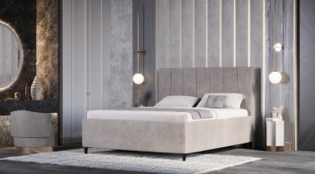 Кровать с ПМ Оливия Бежевый (Лин) в Советском - sovetskij.mebel-e96.ru
