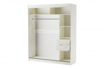 Шкаф-купе 1800 мм Орион крафт белый(Памир) в Советском - sovetskij.mebel-e96.ru