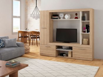 Стенка OSKAR3 дуб сонома (Генезис) в Советском - sovetskij.mebel-e96.ru