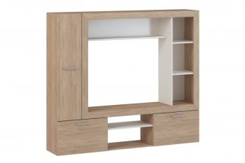 Стенка OSKAR3 дуб сонома (Генезис) в Советском - sovetskij.mebel-e96.ru