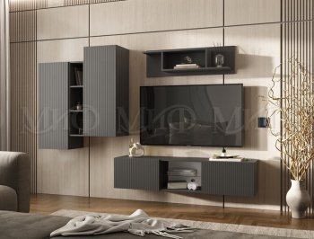 Стенка Оскар графит (Миф) в Советском - sovetskij.mebel-e96.ru