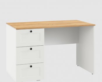Стол письменный 12.159 Остин белый (Моби) в Советском - sovetskij.mebel-e96.ru | фото