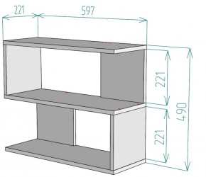 Полка S27 (ДСС) в Советском - sovetskij.mebel-e96.ru