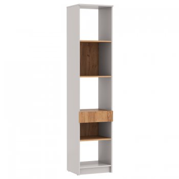 Стеллаж 89.21 Прайм (высокий с ящиком) (Олмеко) в Советском - sovetskij.mebel-e96.ru