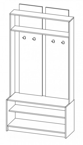 Прихожая Марица модульная (ЯШ темный/ светлый) (ВНК) в Советском - sovetskij.mebel-e96.ru