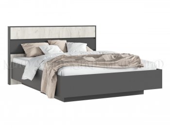 Кровать парящая Роджина с подсветкой, графит/крафт белый (Миф) в Советском - sovetskij.mebel-e96.ru