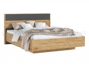 Кровать парящая Роджина с подсветкой, крафт/графит (Миф) в Советском - sovetskij.mebel-e96.ru