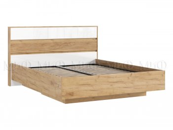 Кровать парящая Роджина с подсветкой, крафт/белый (Миф) в Советском - sovetskij.mebel-e96.ru