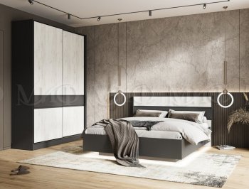 Кровать парящая Роджина графит/крафт белый (Миф) в Советском - sovetskij.mebel-e96.ru