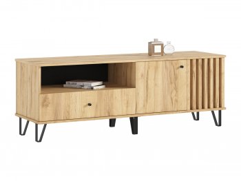 Тумба ТВ (1500) Роджина дуб крафт/дуб крафт (Миф) в Советском - sovetskij.mebel-e96.ru