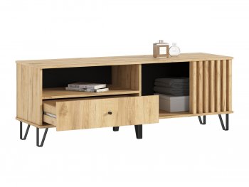 Тумба ТВ (1500) Роджина дуб крафт/дуб крафт (Миф) в Советском - sovetskij.mebel-e96.ru