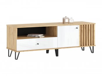 Тумба ТВ (1500) Роджина крафт/белый (Миф) в Советском - sovetskij.mebel-e96.ru