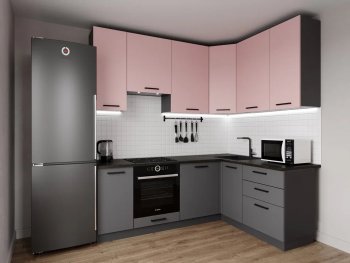 Угловой кухонный гарнитур Роза 2200*1600 мм Sanvut в Советском - sovetskij.mebel-e96.ru