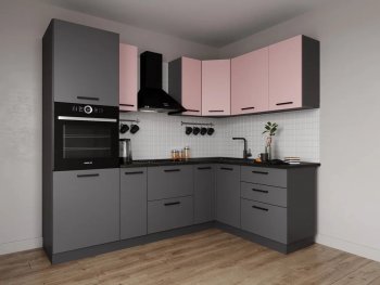 Угловой кухонный гарнитур Роза 2400*1600 мм Sanvut в Советском - sovetskij.mebel-e96.ru