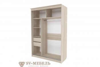 Шкаф-купе №25 1500 мм (СВ) в Советском - sovetskij.mebel-e96.ru