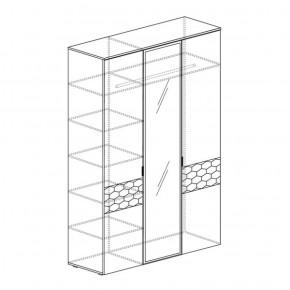 Шкаф 3-дверный Дели 71 (Яна) в Советском - sovetskij.mebel-e96.ru