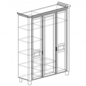 Шкаф 3-дверный Элли 570 (Яна) в Советском - sovetskij.mebel-e96.ru