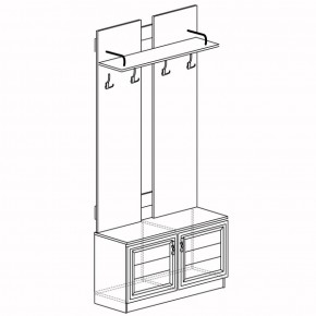 Шкаф для одежды открытый Лира 58 (Яна) в Советском - sovetskij.mebel-e96.ru