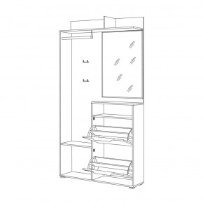 Шкаф комбинированный 10.13 Темпо в Советском - sovetskij.mebel-e96.ru