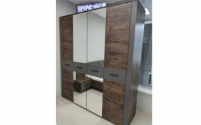 Шкаф 2000 мм КУБА ШР-4 (с зеркалом) (БМ) в Советском - sovetskij.mebel-e96.ru