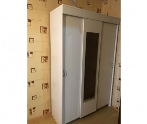 Шкаф-купе Бася 1300 (Белый) в Советском - sovetskij.mebel-e96.ru