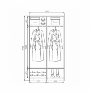 Шкаф-купе ХИТ 22-4-12/2-11 (420) в Советском - sovetskij.mebel-e96.ru