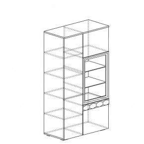 Шкаф многоцелевой Дели 62 белый софт-тач (Яна) в Советском - sovetskij.mebel-e96.ru