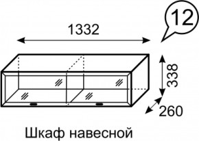 Шкаф навесной Венеция 12 бодега в Советском - sovetskij.mebel-e96.ru